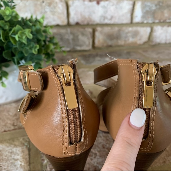 Banana Republic | Tan Leather Strappy Heels | 7 - Picture 6 of 7